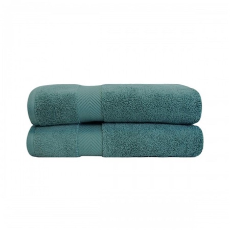 Superior Superior ZT BSHEET JD Zero Twist Cotton Bath Sheet Set - Jade; 2 Pieces ZT BSHEET JD